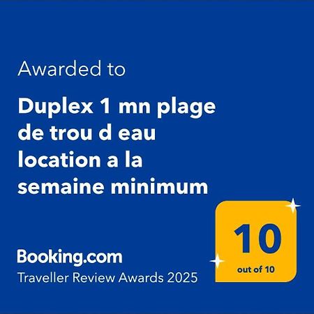 Duplex 1 Mn Plage De Trou D Eau Location A La Semaine Minimum La Saline Les Bains Zewnętrze zdjęcie